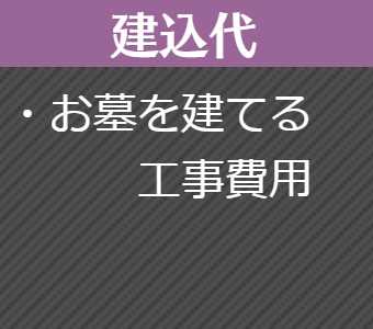 お墓の建込み代